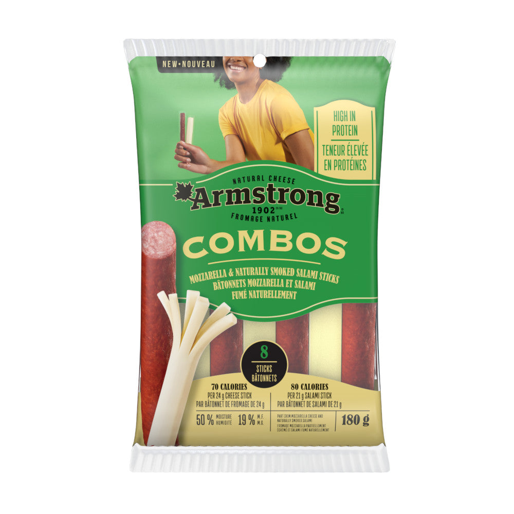 Armstrong Combos Mozzarella & Naturally Smoked Salami Sticks – The Saputo  Fridge